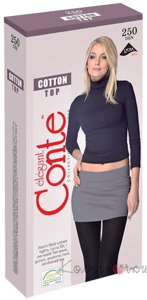 Теплые колготки, Cotton Top 250, Conte