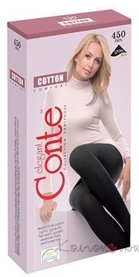 Теплые колготки, Cotton 450, Conte
