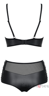 Leatheria комплект чорний Obsessive Leatheria комплект чорний Obsessive