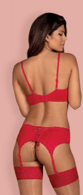 Jolierose комплект червоний Obsessive Jolierose комплект червоний Obsessive