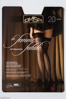 Чулки со швом OMSA La Femme Fatale 20 autoreggente Чулки со швом OMSA La Femme Fatale 20 autoreggente