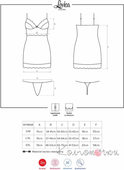Lovica сорочка Obsessive