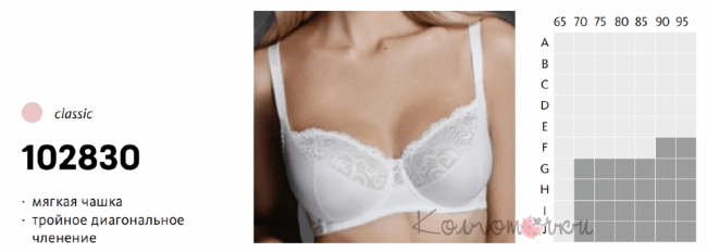 Бюстгальтер Milavitsa 102830