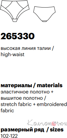 Трусики Milavitsa 265330 (сліпи, висока лінія талії) Трусики Milavitsa 265330 (сліпи, висока лінія талії)