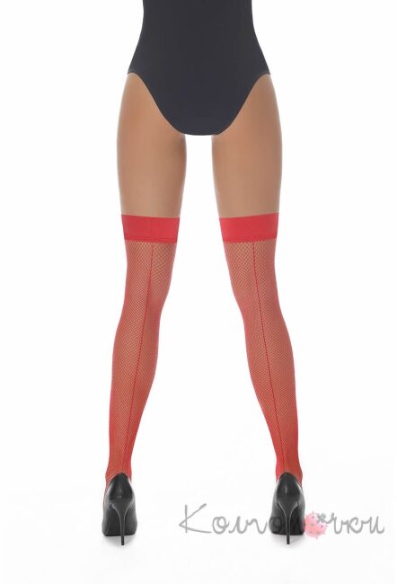 Чулки со швом красные Bas Bleu Gloria Чулки со швом красные Bas Bleu Gloria