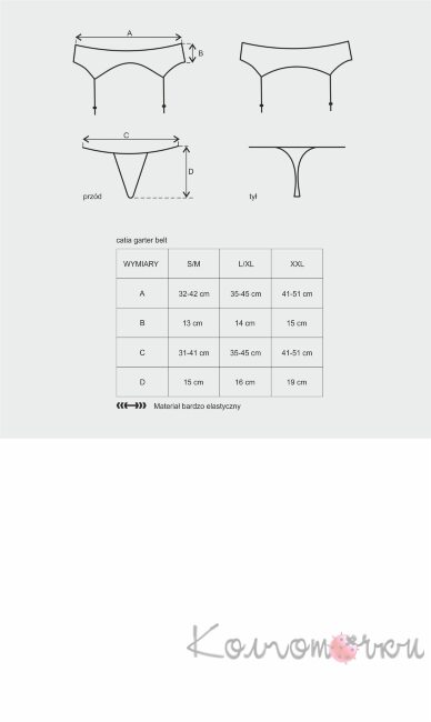 Catia пояс для чулок Obessive