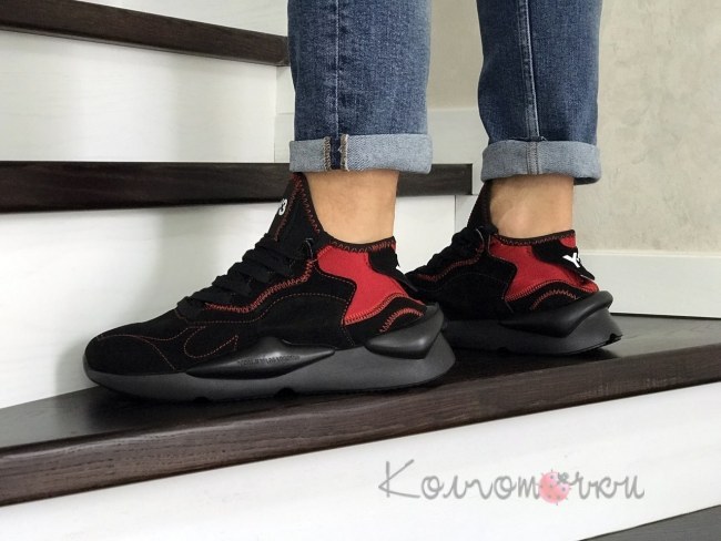 Adidas Y-3 Kaiwa (Черные с Красным) Копии