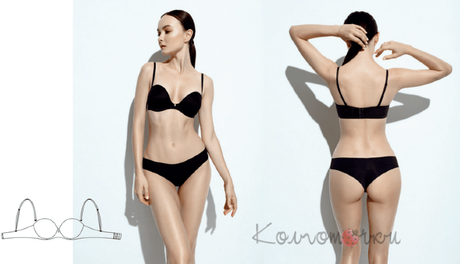 Бюстгальтер Milavitsa 120080 (балконет, push‑up)