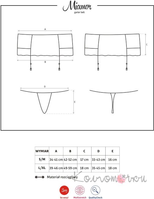Miamor пояс и стринги Obsessive Miamor пояс и стринги Obsessive