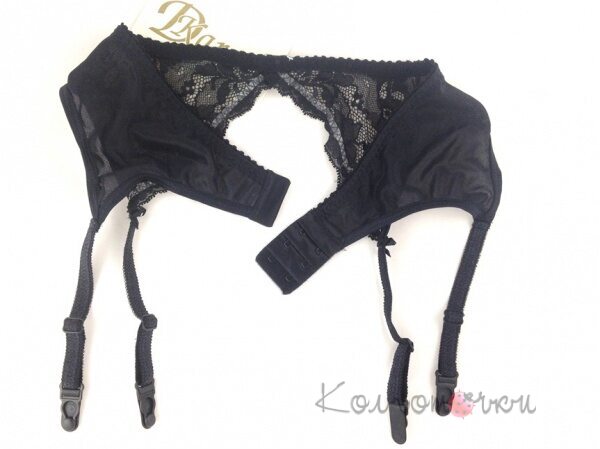 Пояс для чулок черный, DKaren