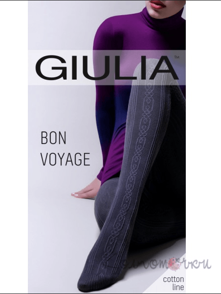 Женские колготки теплые  GIULIA Bon Voyage Melange model 1