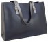Жіноча сумка екошкіра синя срібло 548