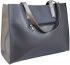 Жіноча сумка екошкіра синя срібло 548