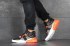 Кроссовки Мужские Nike Air Force 270 (Черные с Оранжевым) Реплика