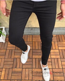 Стильні Чоловічі Звужені Джинси Стильні Чоловічі Звужені Джинси