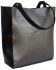 Женская сумка экокожа серебро с черным 518