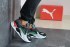 Кроссовки Мужские Puma RS-X Hard Drive (Черные с Зеленым) Реплика