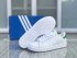 Кроссовки Женские Adidas Stan Smith (Белые с Зеленым) Реплика