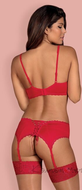 Jolierose комплект червоний Obsessive Jolierose комплект червоний Obsessive