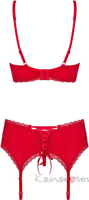 Jolierose комплект червоний Obsessive Jolierose комплект червоний Obsessive