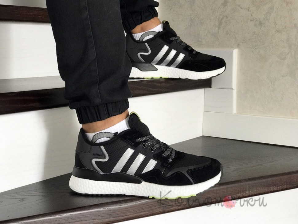 Adidas Nite Jogger Black White