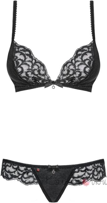 Laluna комплект чорний Obsessive 1