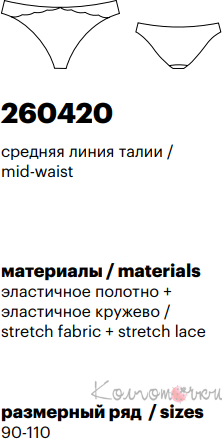 Трусы, Милавица 260420, Milavitsa