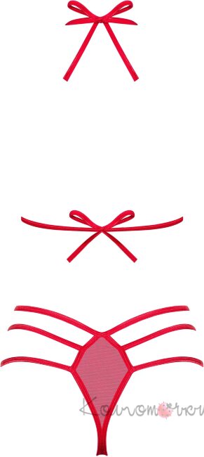 Giftella комплект червоний Obsessive Giftella комплект червоний Obsessive