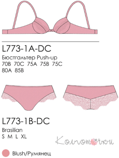 Комплект нижнего женского белья LUNA L773-1A-DC/1B-DC
