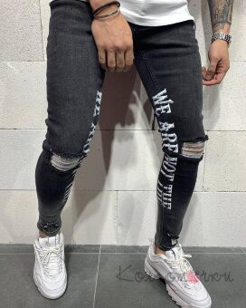 Стильні Чоловічі Рвані Джинси Стильні Чоловічі Рвані Джинси