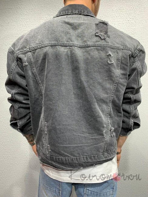 Стильна Чоловіча Джинсова Куртка Стильна Чоловіча Джинсова Куртка