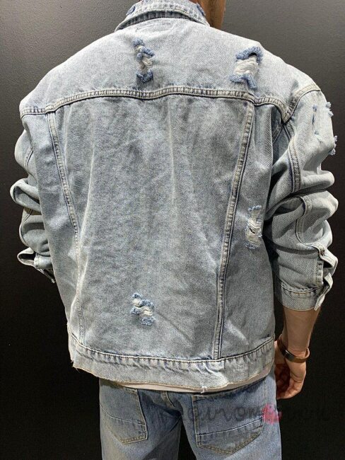 Стильна Чоловіча Джинсова Куртка Стильна Чоловіча Джинсова Куртка
