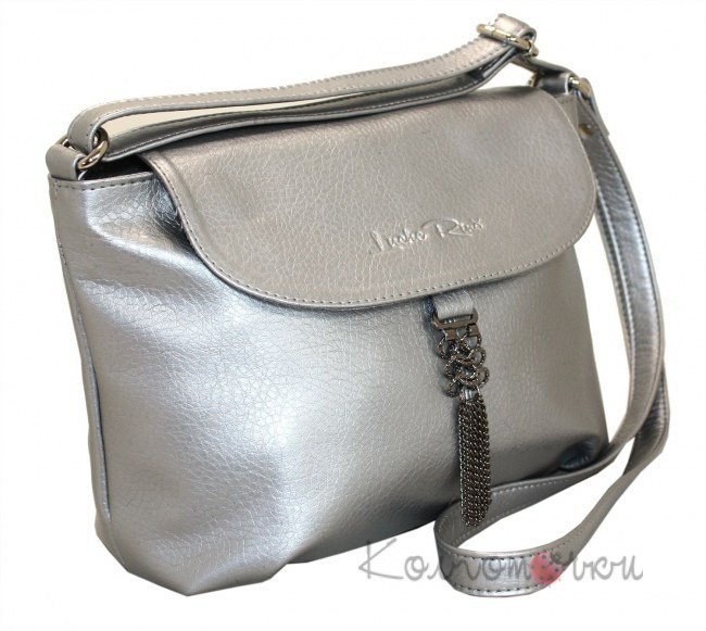 Женская сумка серебро 492