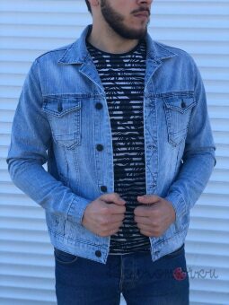Стильна Чоловіча Джинсова Куртка Стильна Чоловіча Джинсова Куртка