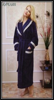 Женский домашний халат Fleur АУРЕЛИЯ велюр