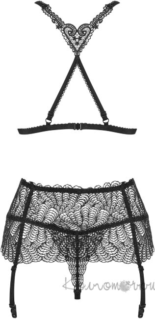 Chiccanta комплект чорний Obsessive Chiccanta комплект чорний Obsessive