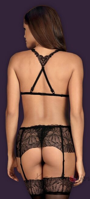 Chiccanta комплект чорний Obsessive Chiccanta комплект чорний Obsessive