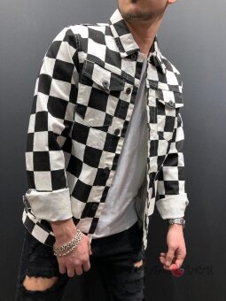 Стильна Чоловіча Джинсова Куртка Стильна Чоловіча Джинсова Куртка