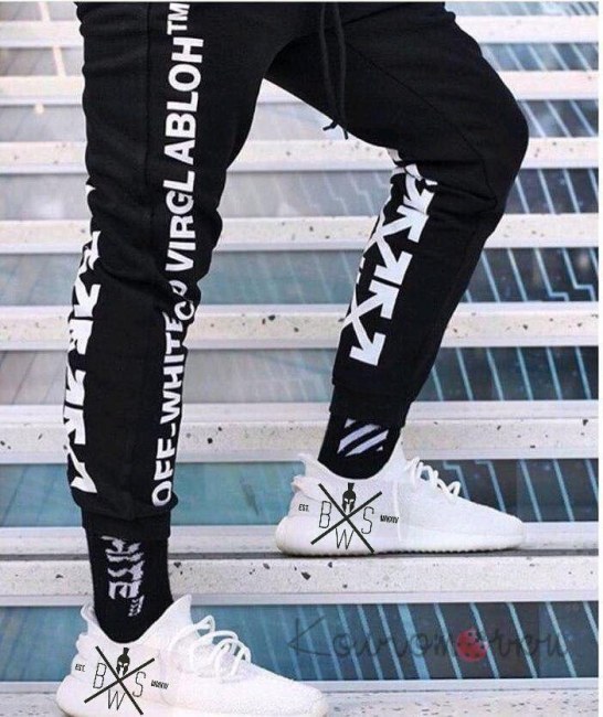Мужские Топовые Спортивные Штаны OFF WHITE