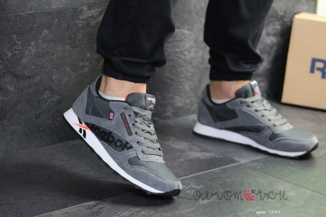 Кроссовки Мужские Reebok Concept Sample 001 (Серые) Реплика
