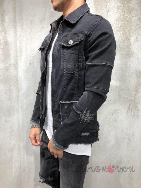 Стильна Чоловіча Джинсова Куртка Стильна Чоловіча Джинсова Куртка