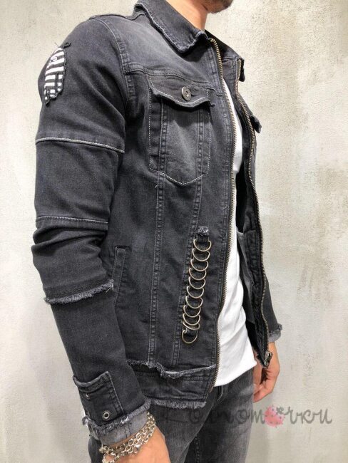 Стильна Чоловіча Джинсова Куртка Стильна Чоловіча Джинсова Куртка