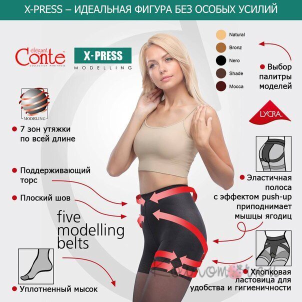 Корректирующие колготки X-Press 20, Conte