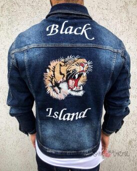 Стильна Чоловіча Джинсова Куртка Стильна Чоловіча Джинсова Куртка