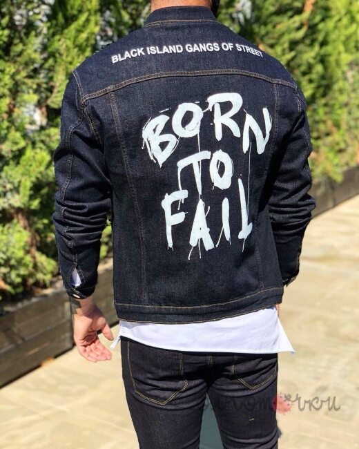 Стильна Чоловіча Джинсова Куртка Стильна Чоловіча Джинсова Куртка