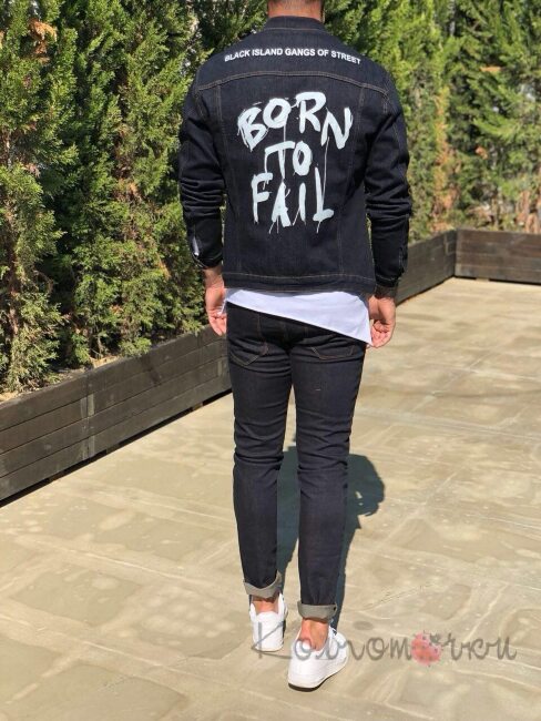 Стильна Чоловіча Джинсова Куртка Стильна Чоловіча Джинсова Куртка