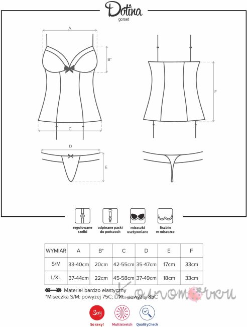 Dotina корсет Obsessive