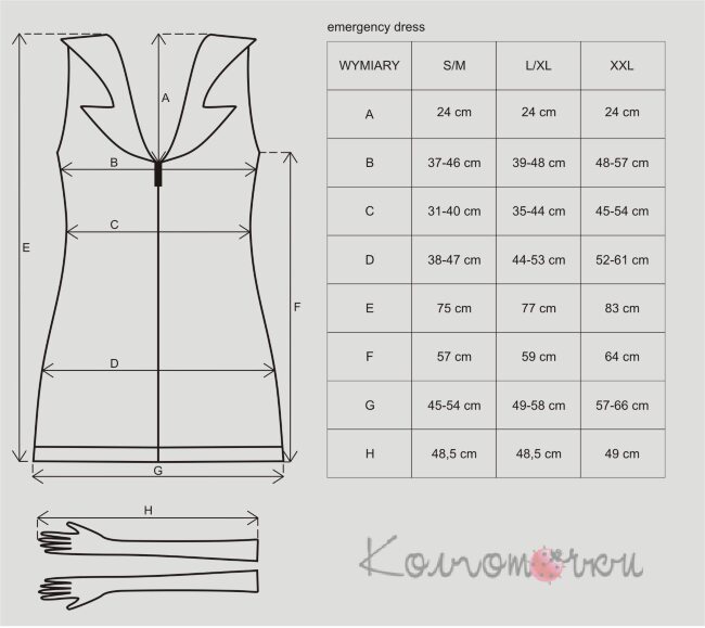 Еротичний Ігровий Костюм Медсестри Obsessive Emergency