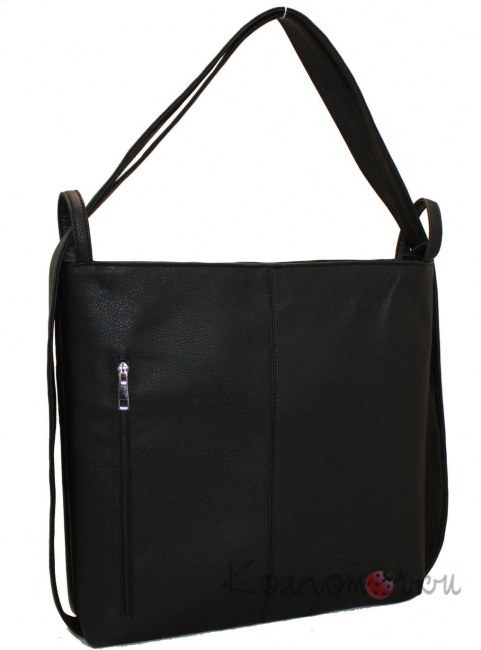 Женская сумка-рюкзак черная 433