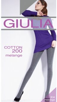 Жіночі теплі колготки GIULIA Cotton 200 melange Жіночі теплі колготки GIULIA Cotton 200 melange